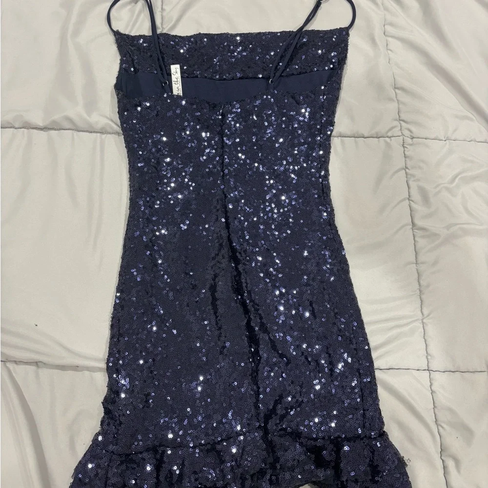 Lucy in the Sky Sparkling Midnight Mini Dress - Picture 3 of 3